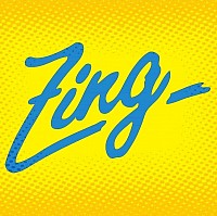 Zing logo im Comic Stil