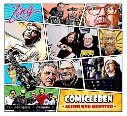 CD Label von ZING Comicleben - Aliens & Monster